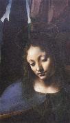 Detail of Madonna of the Rocks Leonardo  Da Vinci